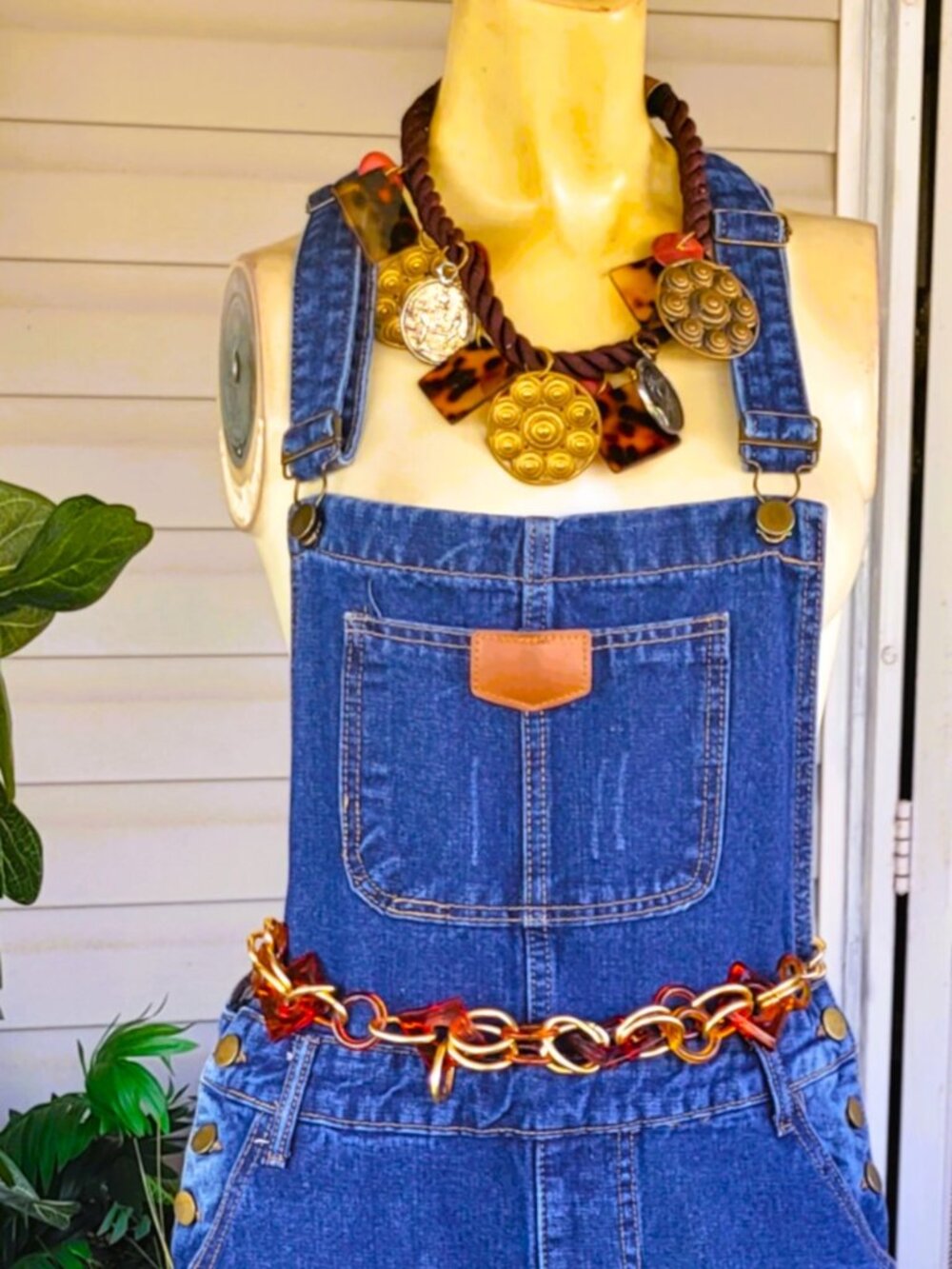 JEANA E-VINTAGE SUSPENDERS JUMPSUIT
